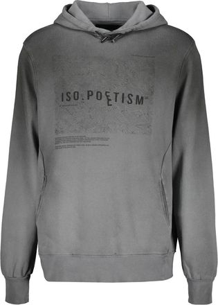 ISO.POETISM Katoenen Hoodie - Heren - Hoodies - Grijs - M - Katoen - Hoodies & sweatvesten