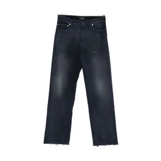 Balenciaga Straight Fit Jeans, male, Blue, W32, Curved Waist Jeans