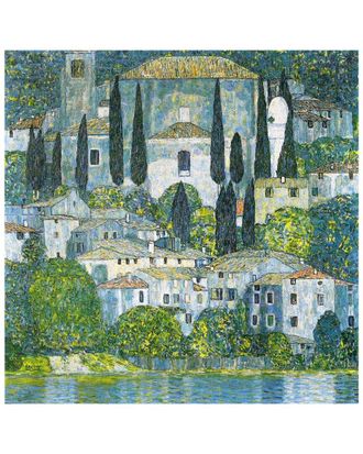 iCanvas Kirche in Cassone (Church in Cassone) by Gustav Klimt Wall Art