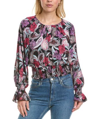 Bcbgmaxazria Bcbgmaxazria Smocked Blouse