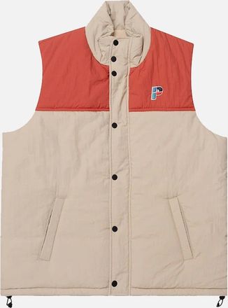 Parlez Clothing Mens Parlez Haze Range Gilet - Cream - Size: 38/Regular