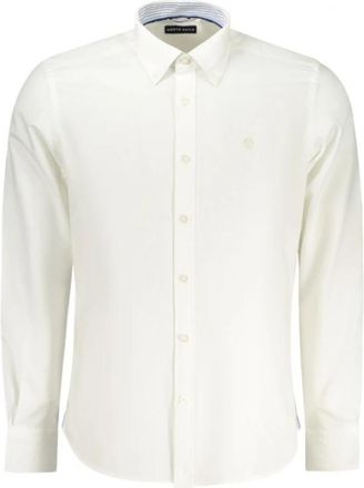 North Sails Oxford Shirt - Heren - Zakelijke Overhemden - Wit - M - Katoen - Overhemden
