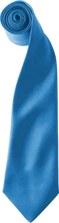 Premier Kleuren Heren Satin Clip Tie (Pakket van 2) (Saffier)