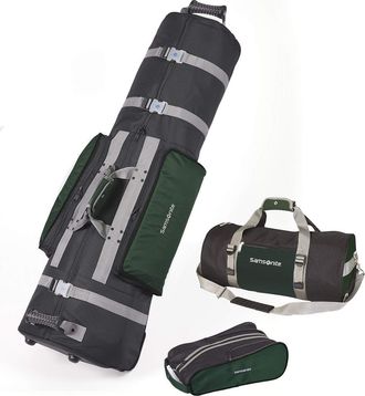Samsonite Golf Deluxe 3 Piece Travel Set in Hunter Green/black at Nordstrom