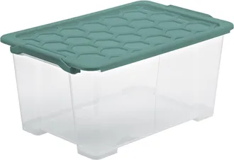 Rotho Rotho Box44 L Evo Safe Caja De Almacenamiento Verde 44 Litros