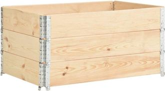 vidaXL Raised Beds 3 pcs 80x120 cm Solid Pine Wood (310051) vidaXL
