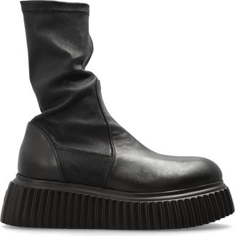 AGL Milagros Platform Enkellaarsjes - Dames - Enkellaarsjes - Bruin - 37 1/2 EU - Leer - Schoenen