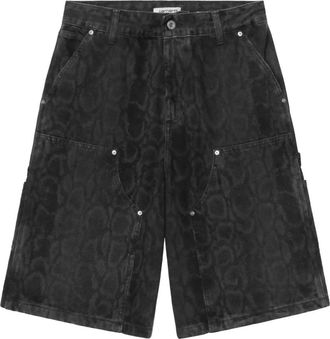 Carhartt Work in Progress Nixon Double Knee Short - Dames - Denim shorts - Zwart - XS - Katoen - Korte Broeken
