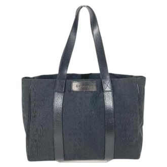 Bulgari Pre-owned Tote Bags, female, Black, Size: ONE SIZE Pre-owned Logomania Shoulder Tote