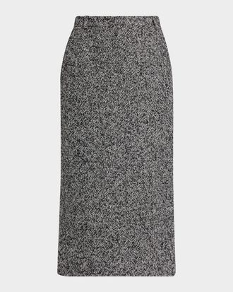 Michael Kors Melange Midi Trouser Skirt