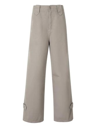 Dorothee Schumacher wide-leg utility trousers - women - Linen/Flax/Cotton - 3 - Green
