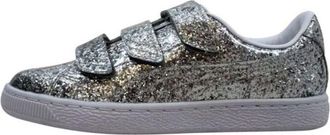 Puma (WMNS) PUMA Basket Strap Glitter Silver 364070-01