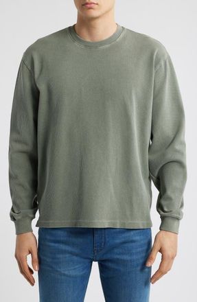 Alex Crane Caza Rib Organic Cotton Sweatshirt in Jade at Nordstrom, Size Xx-Large