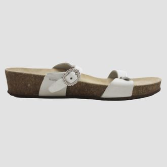 Mephisto Mephisto Idelya Leather Womens Sandals - UK 6.5 - US 9 Women - EU 39 - White - Size:UK 6.5