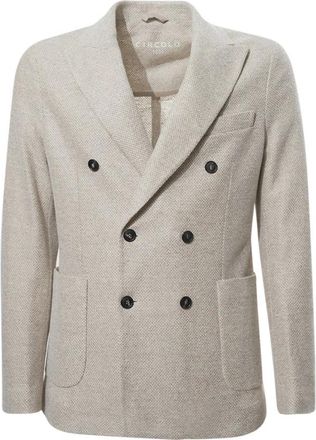 Circolo 1901 Jassen - Heren - Blazers - Beige - 2XL - Katoen - Jassen