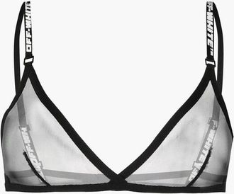 Off-white PERMANENT Transparent Triangle Bra with Logo Straps size Xs