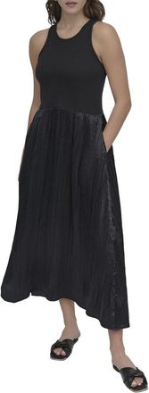 DKNY Mix Media Midi Dress