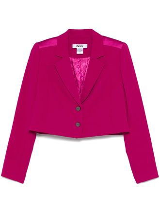 DKNY Pink Tailored Cropped Blazer