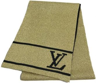 Louis Vuitton Pre-owned Wool scarves - Dames - Vintage Accessoires - Groen - ONE Size - Wol - Vintage