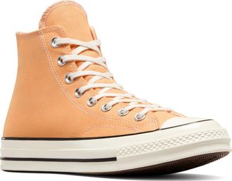 Converse Chuck Taylor 70 High Top Sneaker in Tiger Moth/Egret/Black at Nordstrom, Size 9.5
