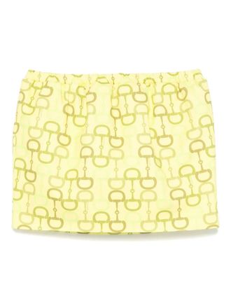 Gucci Mini-rok met print - Geel