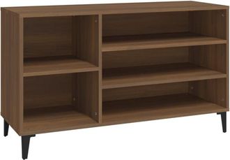 vidaXL Shoe Cabinet Brown Oak 102x36x60 cm Engineered Wood Vidaxl
