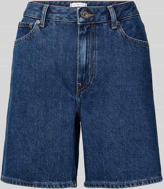 Tommy Hilfiger Straight Leg Bermudas aus reiner Baumwolle Modell EMI in Blau Melange, Gr&ouml;&szlig;e 27