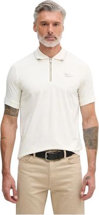 Karl Lagerfeld Polo Shirt - Heren - Polos - Wit - 2XL - Katoen - Tops
