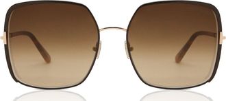 Tom Ford FT1006 RAPHAELA 48F Womens Sunglasses Brown Size 60
