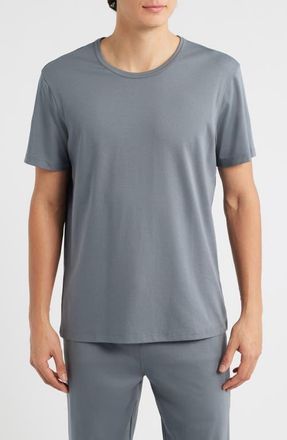 Daniel Buchler Stretch Cotton & Modal Blend Pajama T-Shirt in Ocean at Nordstrom, Size Xx-Large