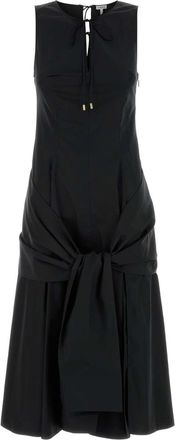 Loewe Womens Black Poplin Dress Cotton - Size EU 36 (Womens)