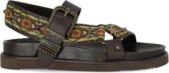 Ash Unica Flat Sandal - Dames - Sandalen - Bruin - 38 EU - Schoenen