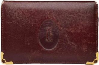 Cartier Pre-owned Wallets, female, Red, Size: ONE SIZE Pre-owned Leather Wallet