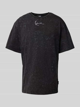 Karl Kani T-Shirt mit Label-Stitching in Black, Gr&ouml;&szlig;e XS