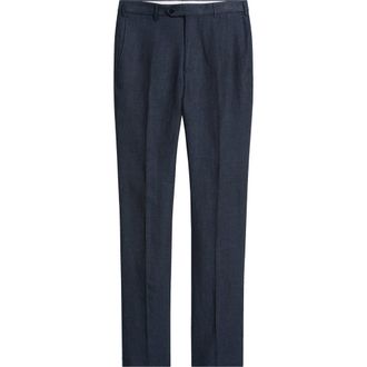 Zanella Parker Linen Pants in Indigo at Nordstrom, Size 40