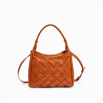 Like Dreams Womens Katherine Woven Satchel Bag In Burnt Orange