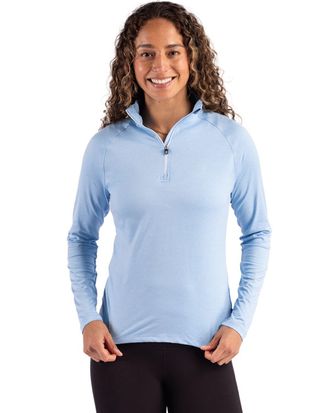 Cutter & Buck Coastline Epic Comfort Recycled Womens Quarter Zip