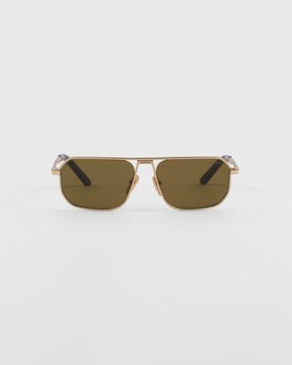 Prada Sunglasses with iconic metal plaque