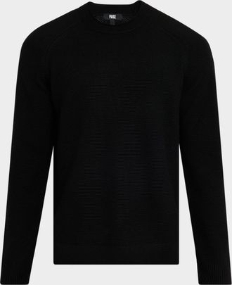 Paige Mens Bryson Merino Wool Knit Crewneck Sweater