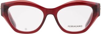 Ferragamo Demo Cat Eye Ladies Eyeglasses SF2982 616 52