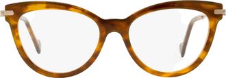Moncler ML5018 Cat-Eye Acetate Eyeglasses - Brown