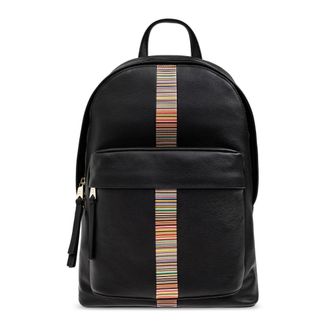 Paul Smith Backpacks, male, Black, Size: ONE SIZE Leather Backpack