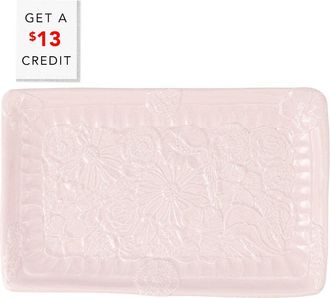 Vietri Vietri Pietra Fiori Rectangular Platter With $13 Credit
