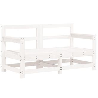 Berkfield Home Garden Corner Sofas 2 pcs White Solid Wood Pine
