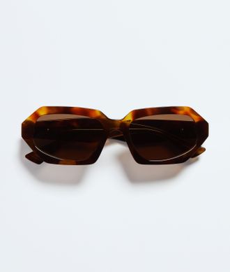Bottega Veneta Classic Oval Sunglasses - Brown - Unisex - U
