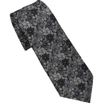 Ben Sherman Floral Pop Art Slim Tie in Black/White at Nordstrom Rack