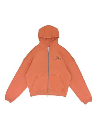 Rhude Hoodie met rits - Oranje