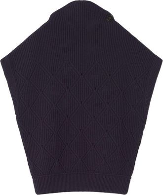 Lanvin High Neck Short Sleeve Sweater