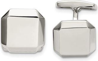 Diamond2Deal Stainless Steel Polished Cuff Links