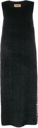 Uma Wang panelled wool midi dress - women - Wool - S - Black